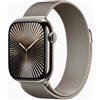 APPLE Smartwatch apple watch series 10 gps + cell 42mm natural titanium milanese loop m - l