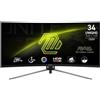 MSI Monitor curvo gaming msi mag345cqr 34 pulgadas uwdqhd 180hz