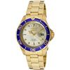 Invicta Pro Diver Orologio da Uomo in acciaio inossidabile con movimento Quarzo - 40mm, Oro / Blu