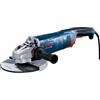 Bosch Professional Smerigliatrice angolare GWS 24-230 PZ (2.400 watt, incl. impugnatura agg. anti-vibrazioni, flangia di montaggio, dado di serraggio, cuffia prot., chiave a due perni, conf. cartone)