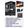 Assemblati PC GAMING + MONITOR AMD RYZEN 5 7600 - RTX 4060 - 32GB DDR5 - WIN11 PRO
