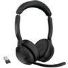 Jabra Evolve2 55 Auricolare Wireless A Padiglione Ufficio Bluetooth Base di rica