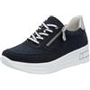 Rieker Scarpe Stringate da Donna N8114, Blu, 39 EU, Blu, 39 EU
