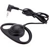 Andoer Auricolare Mono 3.5Mm Cuffia Monoaurale Monoauricolare Con Filo Auricolari Cuffia Monoaurale Senza Microfono Auricolare 3.5 Jack Per Pc Portatili Skype Voip Icq Video Conferenza