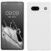 kwmobile Custodia Compatibile con Google Pixel 7a Cover - Back Case per Smartphone in Silicone TPU - Protezione Gommata - bianco matt