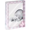MASCAGNI CASA Portafoto Cornice in Acrilico per Bimba 13x18cm Rosa