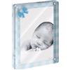 MASCAGNI CASA Portafoto Cornice in Acrilico per Bimbo 13x18cm Azzurro