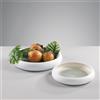 MASCAGNI CASA Set 2 Ciotole in Ceramica Bianco e Salvia