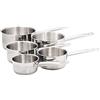 BAUMALU 344200 - Batteria a 5 pentole in acciaio inox Gastronomia, per tutti i piani cottura, induzione