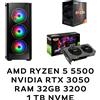 Assemblati PC GAMING AMD RYZEN 5 - RTX 3050 - 32GB - 1TB - WIN 11 PRO