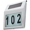 Maclean Lampada solare MCE 172 con numero civico LED lampada esterna (MCE172)