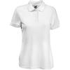 Fruit of the Loom, 65/35 Polo, polo in tessuto misto, da donna, Donna, Fruit of the Loom - Ladies Polo Mischgewebe, bianco, 32/34