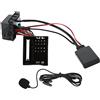 Akozon Adattatore per Cavo Audio Aux Bluetooth 5.0 a 12 Pin Ricevitore Senza Fili Bluetooth Sostituzione Vivavoce del Microfono Per Peugeot 207 307 407 308