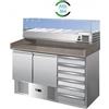 Forcar Refrigerati Banco pizza refrigerato Forcar S903PZCASRI 2 porte e cassettiera