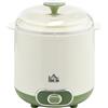 HOMCOM Yogurtiera 20W da 1.5L per 3-5 Persone con 2 Vasetti e Colino Incluso, Macchinario per Yogurt in Plastica, 19.5x17.5x21.4 cm, Bianca
