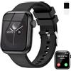 zaisia Smartwatch Uomo Donna, 1.85 Orologio Smartwatch con Chiamare/Rispondere, Molteplici Modalità Sportive con Contapassi/Sonno/Cardiofrequenzimetro, IP68 Smart watch per Andorid iOS