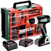 Metabo BS 614051710 - Trapano avvitatore a batteria e valigetta in plastica (2 batterie LiPOWER da 18 V, 2 Ah, diametro del foro 13 mm/36 mm, peso 1,6 kg)