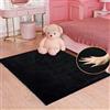 ORINOVA Tappeto Salotto Nero 90x150 Morbido Camera da Letto Tappeto Lavabile Moderno Rettangolare