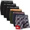 DANISH ENDURANCE Boxer Uomo Cotone Elasticizzato, Boxer a Pantaloncino Comodi e Traspiranti, Cuciture Piatte, con o Senza Patta Frontale, 6 Paia