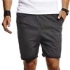 Leif Nelson Pantaloncini da Uomo Pantaloni Corti Bermuda Cargo LN-8290 Nero XX-Large