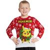Pokémon Felpa Ragazzo, Maglia Accogliente Maglione Bambino - Regali Bambini (Rosso, 9-10 Anni)