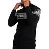 Leif Nelson Dolcevita da uomo - Maglione a maglia norvegese con motivo invernale - Caldo dolcevita per autunno e inverno, Nero , M