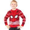 Marvel Spiderman Felpa Bambino, Maglione Natalizio Bambini - Regalo per Bambini e Ragazzi (Rosso, 11-12 Anni)