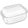 Relaxdays Pirofila Forno per Lasagne e Arrosto, Casseruola con Coperchio in Vetro, Lasagnera da 4,5 L Ovale da Cucina