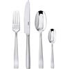 Sambonet 62512-81 Flat-Set di Posate da Tavola Monoblocco in Acciaio Inox 18/10, per 6 Persone, 24 Pezzi: 6 forchette, 6 cucchiai, 6 coltelli, 6 cucchiaini da tè