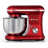 BEHOME Impastatrice Planetaria Professionale 1200W 5L | 6 Velocità regolabili, Funzione Pulse | Frusta per impastare, grancio impastatore, frusta per mescolare