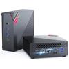 NiPoGi AM06PRO Mini PC Ryzen 7 5825U (Defeat 5700U, Fino a 4,5 GHz),16GB DDR4 512GB M.2 SSD АMD Mini Computer WIFI 6, BT 5.2, Dual-LAN, DP/HDMI 2.0/Type-C 4K UHD Triple Display, Micro PC WIN-11 PRO