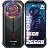 DOOGEE S Punk Rugged Smartphone Android 14 (2024), 16GB+256GB Telefono Indistruttibile, 126dB Speaker/LED Luci, 10800mAh(33W), 6.58" FHD+, 50MP Camera, 4G Dual SIM/NFC, IP68/IP69K Cellulare Antiurto