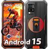 Blackview Andriod 15 BV4800SE Rugged Smartphone, 12GB(4+8)+64GB/2TB TF Octa Core, 90Hz 6.56" Schermo, Telefono Indistruttibile Cellulare Robusto, 16MP con Gemini AI, NFC/Face ID/Dual 4G/IP68/IP69K