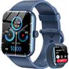 Blackview Orologio Smartwatch Uomo, Smartwatch Effettua e Rispondi alle Chiamate,1,85'' Orologio Intelligente Fitness,Cardiofrequenzimetro, Monitoraggio del Sonno, Calcolatori per Android iOS