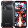 DOOGEE Blade 10 Power Rugged Smartphone, 24(6+18) GB+256GB, 10300mAh, Smartphone 90Hz 6.6" HD+ IPS, Octa Core Android 14, 50MP+8MP, Triple Card Slot, Fingerprint ID/Face Unlock/NFC/OTG, Nero