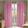 Deconovo Tende Oscuranti per interni 2 Pezzi 140x210 CM, Tende Camera da Letto Moderne Termiche Isolanti, con Passanti, Rosa
