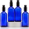 YIZHAO Bottiglie Spray Vetro 100ml, Blu Spruzzino Nebulizzatore Piccolo, per Olii Essenziali, Profumo, Pulizia, Cosmetici, Viaggio, Farmacia - 4 Pcs