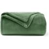 WAVVE Coperta Plaid Pile di Flanella 260gsm - 150x200 cm, Verde - Coperta Pelosa 200x150 - Divano/Letto Singolo/Matrimoniale, Copridivano di Microfibra Calda e Morbida