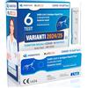 Eurocali 6x Tamponi COVID 19 - Test Nuove Varianti 2025 - Tamponi Rapidi Nasali Certificati per Uso Domestico, Risultato Rapido