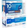 Eurocali 10x Tamponi COVID 19 - Test Nuove Varianti 2025 - Tamponi Rapidi Nasali Certificati per Uso Domestico, Risultato Rapido