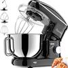 Facelle Impastatrice Planetaria Facelle Robot da Cucina 1500W Mixer Cucina 6,5 L Basso Rumore Multifunzione Impastatrice Professionale con Ganci Impastatore 6 Velocità, lavabile in lavastoviglie(Nero)