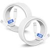 pukerehab Cavo iPhone USB C Lightning 1M+2M Lungo,2 Pezzi Cavetto di Ricarica Rapida[Certificato Apple],Cavo Caricatore Tipo C Carica Batteria per iPhone 14/13/12 Pro/Max/Mini/Plus/11/X/XS/XR/iPad