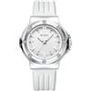 BUREI Orologio analogico impermeabile unisex al quarzo giapponese per donne e uomini con quadrante orario facile da leggere e cinturino in silicone traspirante, regalo classico per uomo/donna, bianco