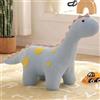 Shally Dogan Sgabello per Bambini Design Dinosauro con Imbottitura e Seduta Morbida ad Alta Densità, Sedia Poggiapiedi con Struttura in Legno e Piedini Antiscivolo, Ideale per Cameretta (Grigio)