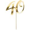 PartyDeco Di&Gi Cake Topper Sagomato Cm. 20,5 - 40 Gold
