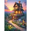 MOJIGE Puzzle da 1000 pezzi, puzzle per adulti, un puzzle sfidante, giochi per tutta la famiglia, regali per donne, regali per uomini, tema: casa delle fiabe in giardino
