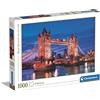 Clementoni - 39674 Collection - Tower Bridge At Night - 1000 pezzi - Made in Italy, puzzle adulti 1000 pezzi, puzzle adulti paesaggi, puzzle città, puzzle Londra, divertimento adulti
