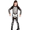W WIDMANN MILANO Party Fashion - costume da scheletro per bambini, vestito, Halloween, carnevale, festa a tema