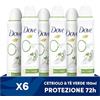 Dove Deodorante Spray Advanced Care 0% Go Fresh Cetriolo, Senza Alcol e Sali di Alluminio, Formula Idratante e Delicata, Pelle Asciutta Fino a 48 Ore, Deodorante Uomo e Donna, 6 Pezzi da 150ml