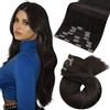 Moresoo Extension Capelli Veri Umani Clip Castano Scuro #2 30cm 5 Pezzi 80g